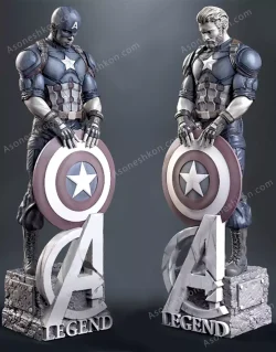 مدل سه بعدی کاپیتان آمریکا - Captain America