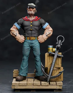 مدل سه بعدی ملوان زبل یا مرد اسنفاج خور